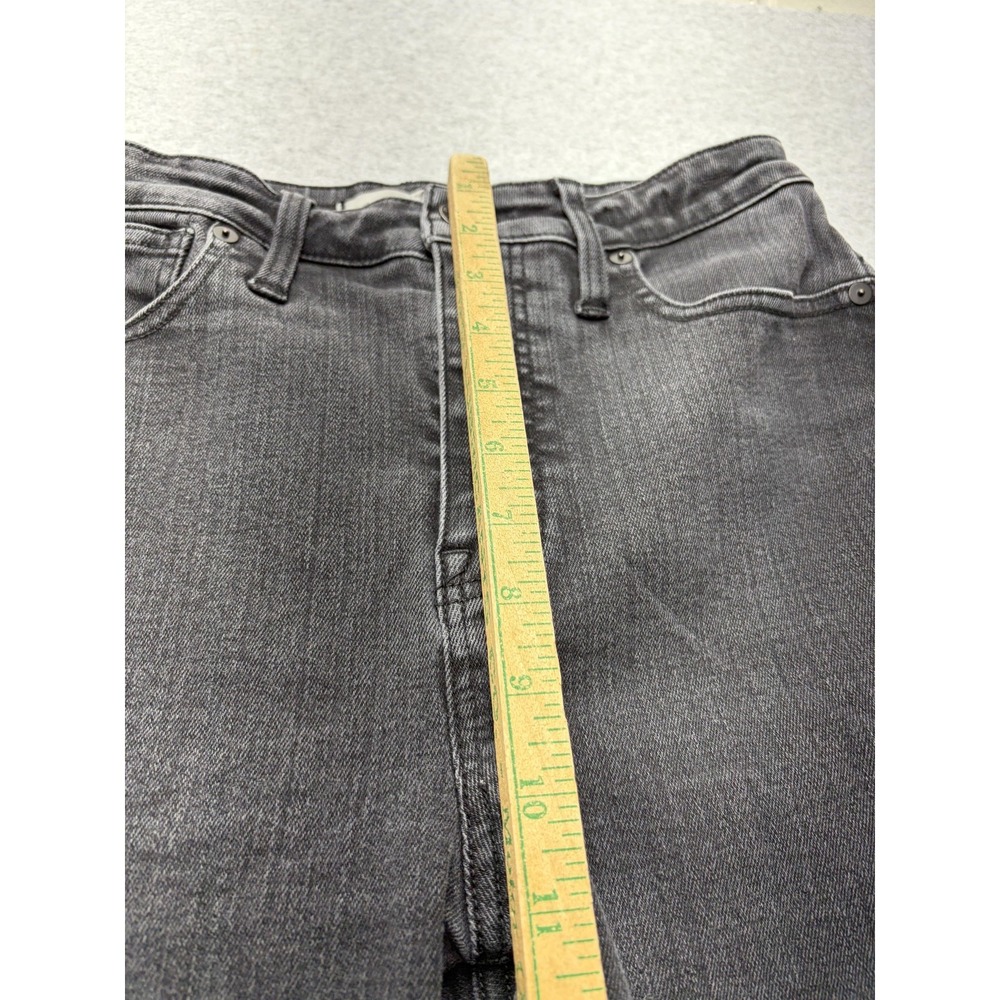Madewell Curvy Stovepipe Jeans Womens 30 Gray Charcoal Mid Rise Straight 30x25 - Picture 5 of 14